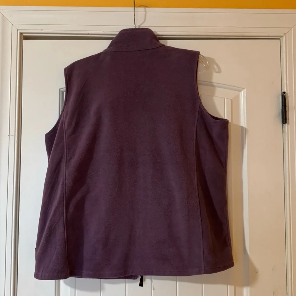 Women's Woolrich Purple Fleece Vest XXL - Picture 2 of 5